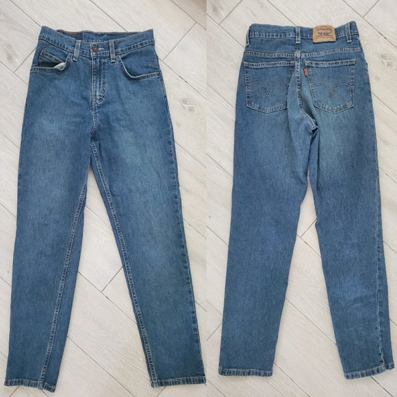 LEVI'S Vintage Orange Tab High Rise Jean 4. - Picture 8 of 8